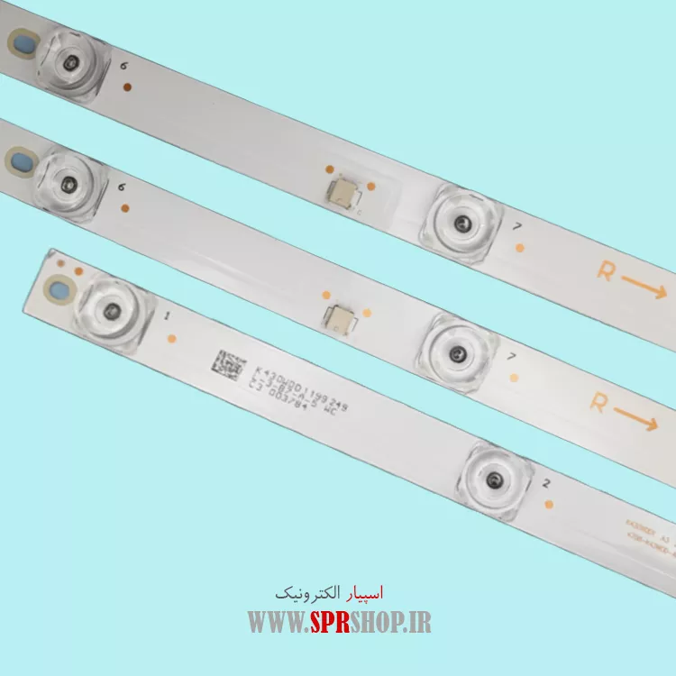 LED BAR SANAM 43 M10 38LED 3V 770MM LED BAR SANAM 43" M10 3*8LED 3V 770MM - Image 1